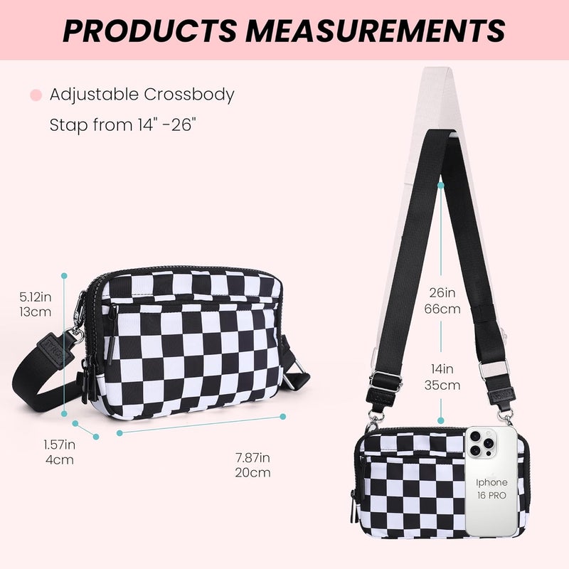 VONAL Store Wristlet Wallets for Women, RFID Wristlet Purse Built in Wallet, Small Nylon Crossbody Bags, Credit Card Holder - Image 5